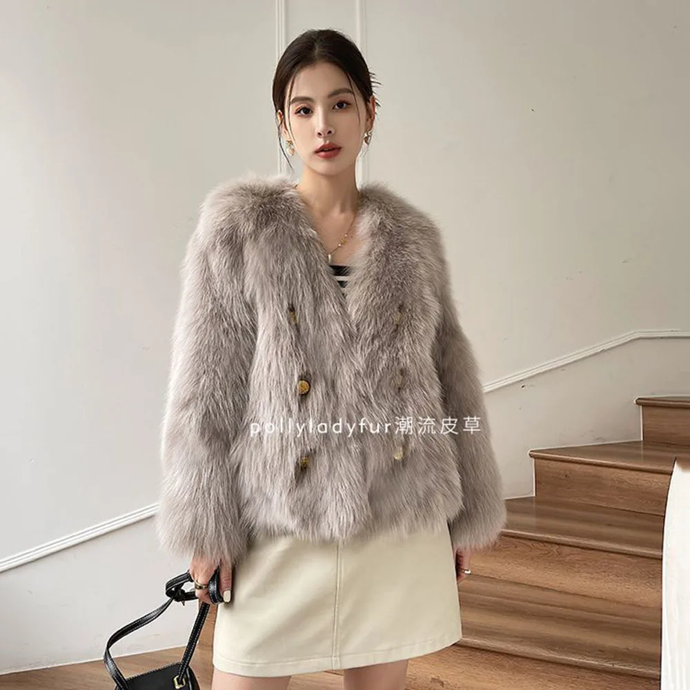 New Temperament In Autumn And Winter Korean Version Of Joker Mao Mao Top Loose Fur Fashion Ladies Plush Coat Female Tide.