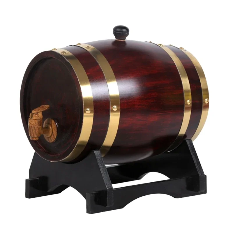 

Handcrafted Personalized Oak Barrel Aged Water Tank Suitable for Fruit Juice Whiskey Beer Wine Home Storage Gift