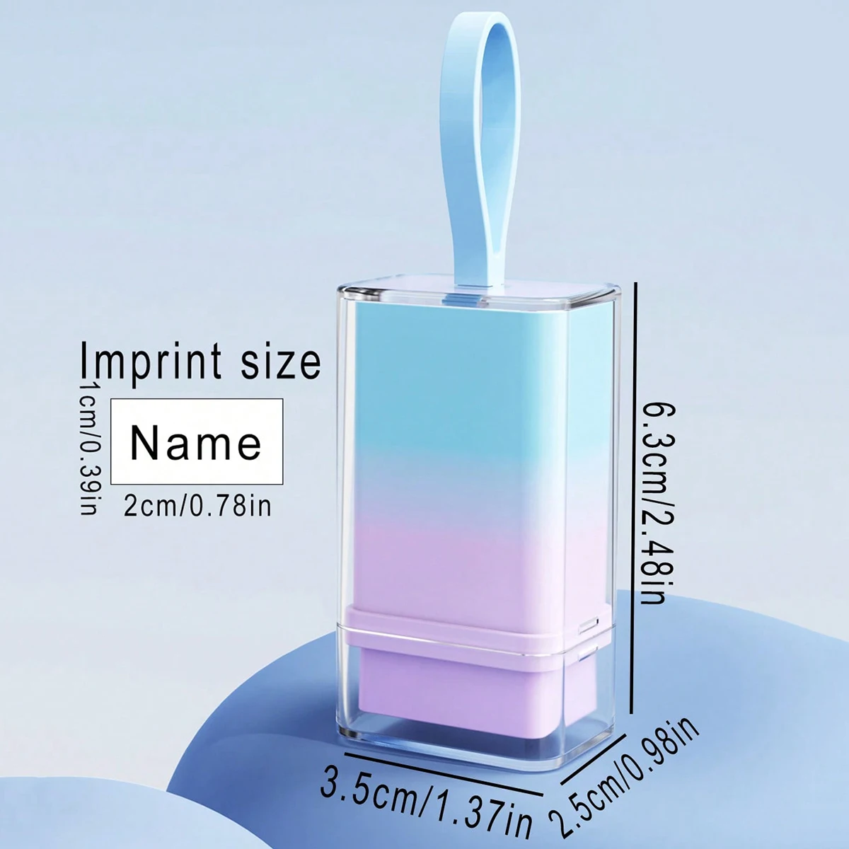 Personalized Custom Name Stamp Signature Name Stamp Waterproof Ink School Clothing Label Office Portable Customized Text Seal