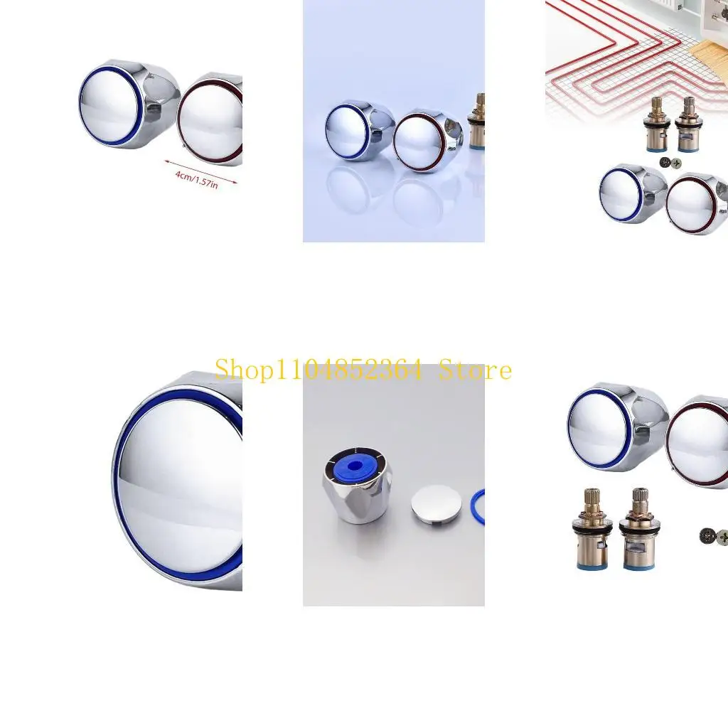 652F Modern Bathroom Faucet Replacement set with Hot & Cold Tapping Head Bath Faucet Conversion Set Comfortable Grip