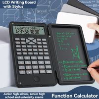 3 in 1 Scientific Calculator 6-inch Foldable Function Calculators with Tablet Multifunctional Erasable Digital Writing Tablet