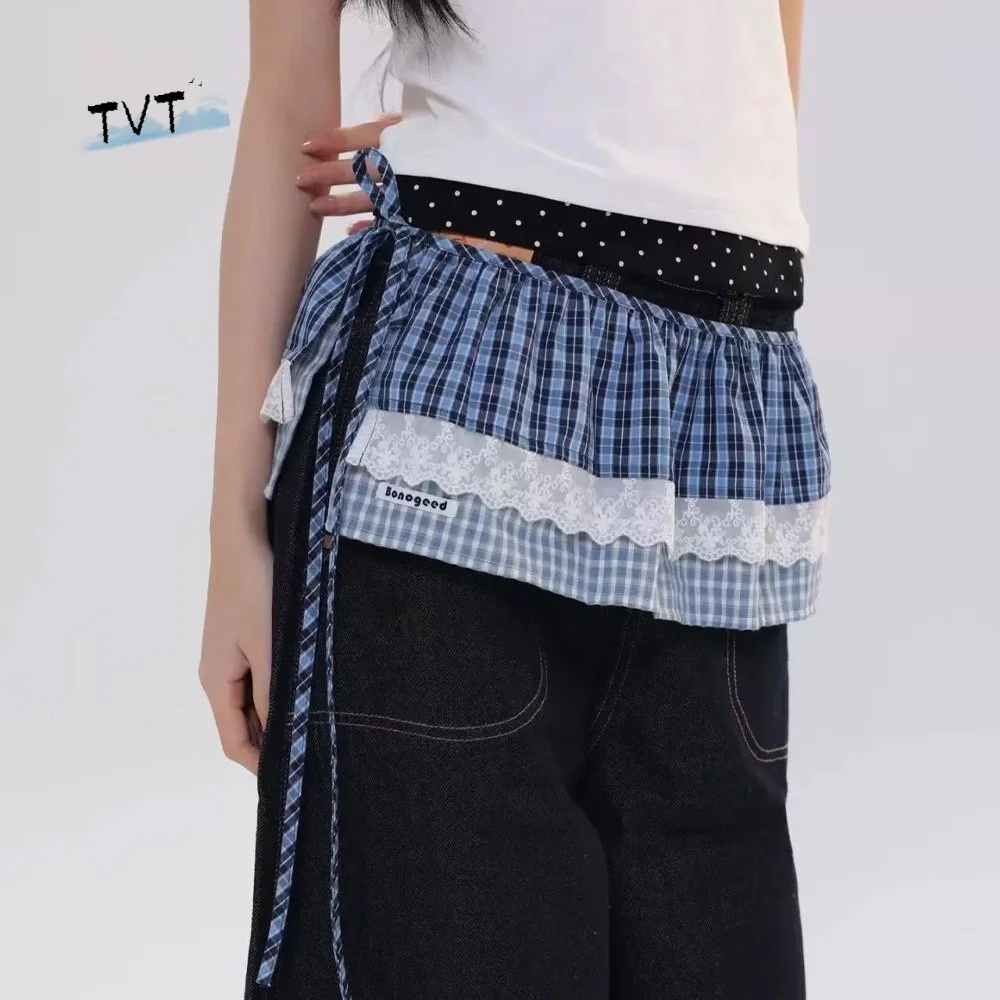 minissaias-femininas-de-moda-estilo-balletcore-xadrez-com-babados-camadas-sobrepostas-e-detalhes-de-renda-estilo-coreano-com-amarracao