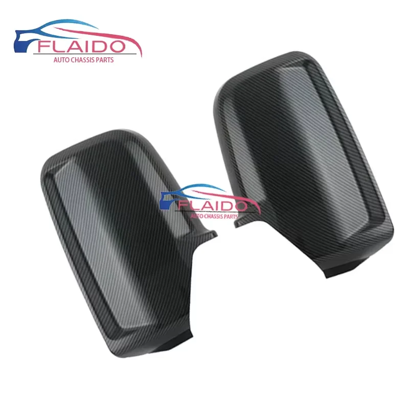 FLAIDO -  Pair Car Door Wing Mirror Cover Carbon Fibre for Mercedes Sprinter / VW Crafter 2006 - 2017 Stick On view 2