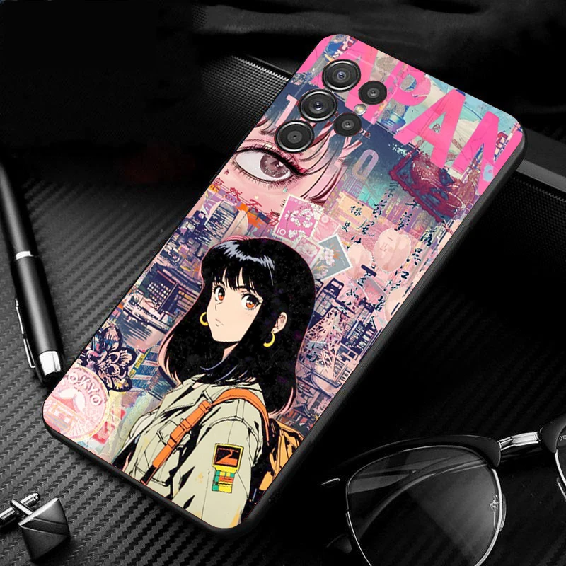 

Phone Case For Samsung Galaxy S26 S25 S24 S23 S22 S21 Ultra S24 S23 S22 S21 S25 Plus S24 FE Japan INS Cartoon Cute Cat Girl