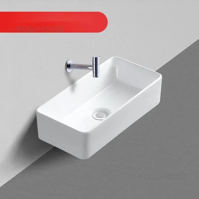 

Mini Wall Hanging Wash Basin Balcony Ultra Narrow Bathroom Sinks Ceramic Platm Basin Home Wall Hanging Bathroom Washbasins B