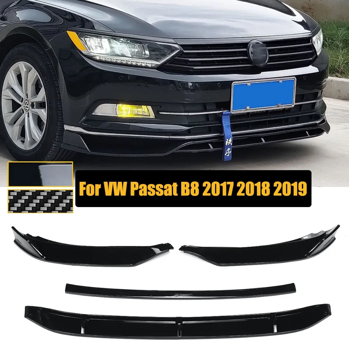 

Передний бампер для VW Volkswagen Passat B8 Variant 2017 2018 2019, сплиттер, спойлер, комплект кузова, защита, автомобильные аксессуары