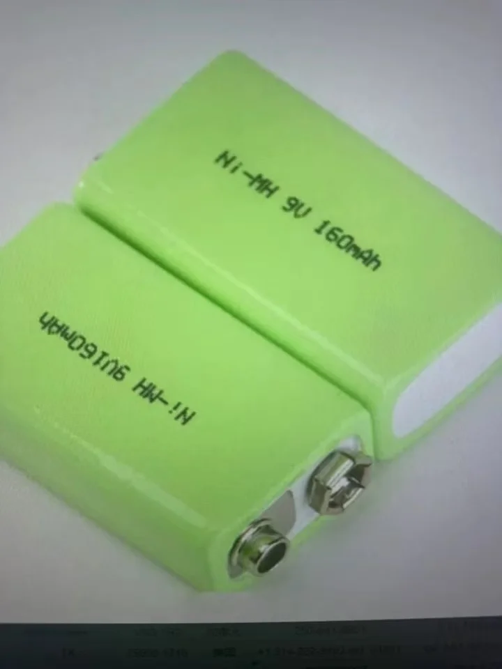 Authentic replacement 9V160MAH nickel hydrogen rechargeable battery microphone Square Dance handheld microphone large capacity d