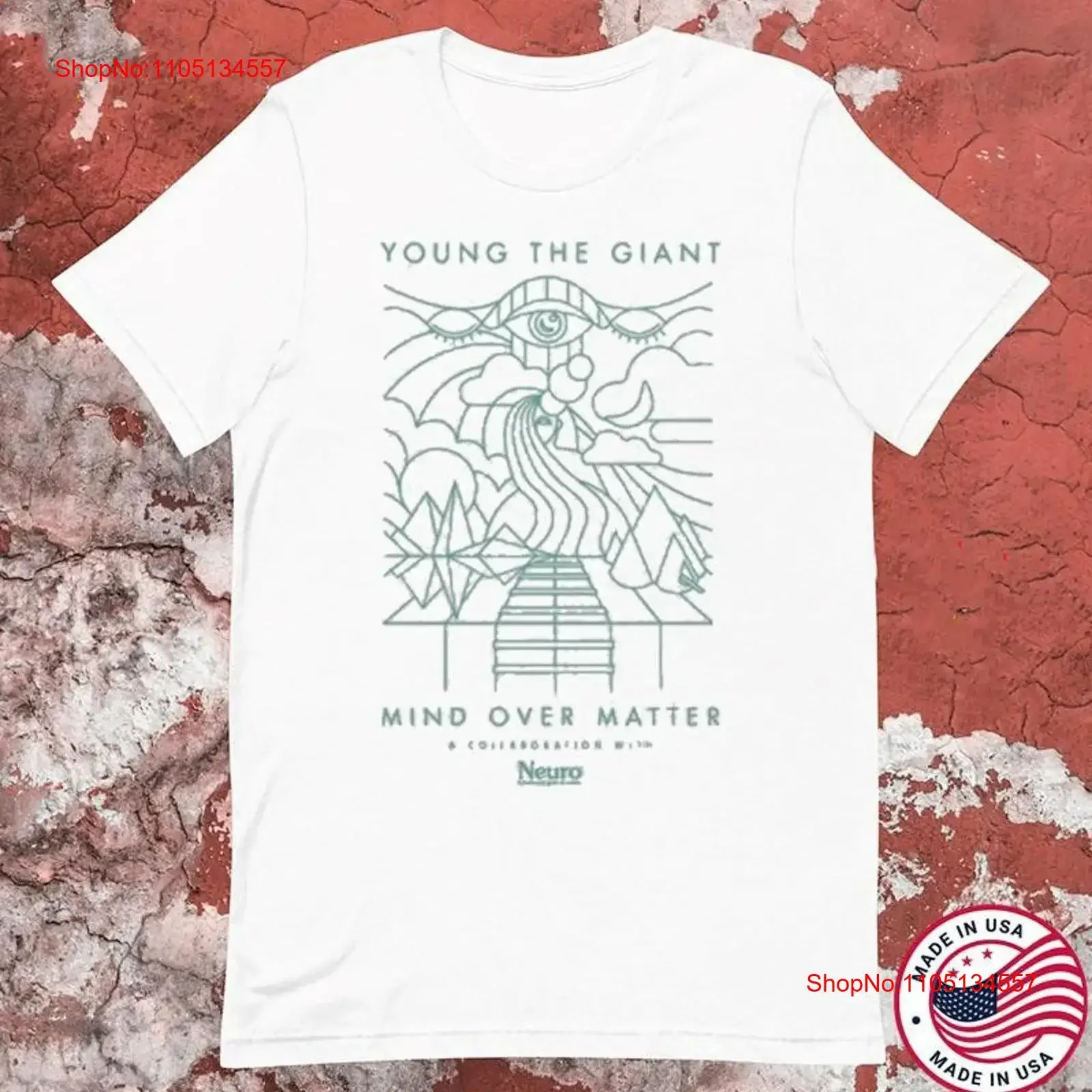 

Young The Giant Mind Over Matter A Collaboration T shirt size S 5XL vintage Washed streetwear Breathable Slightly Soft