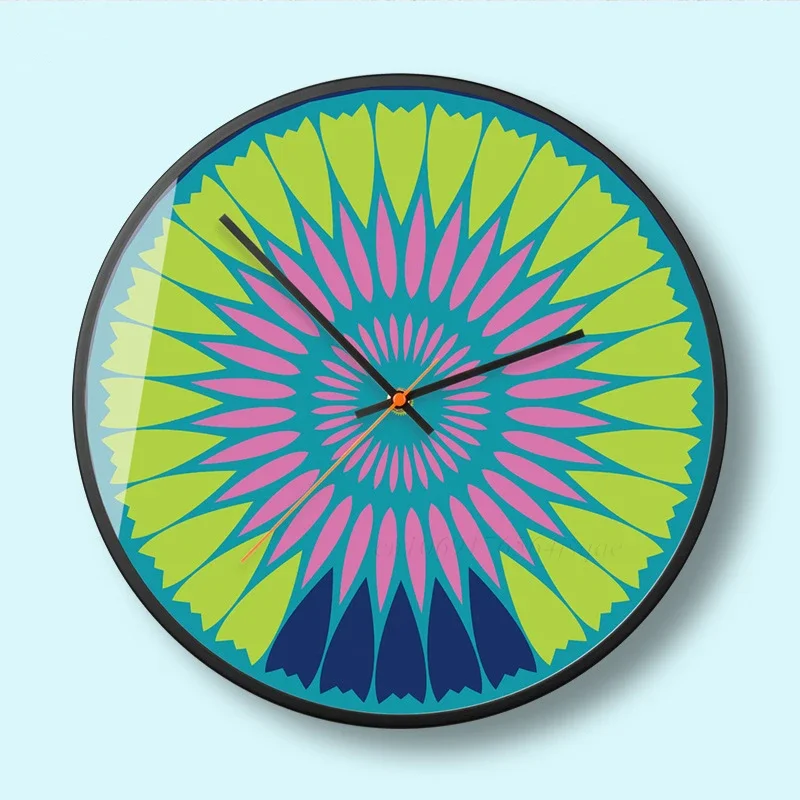Nordic Bohemian Fashion Wall Clocks Silent Light Luxury Colorful Wall Clocks Bedroom Living Room Decorative Wall Decoration