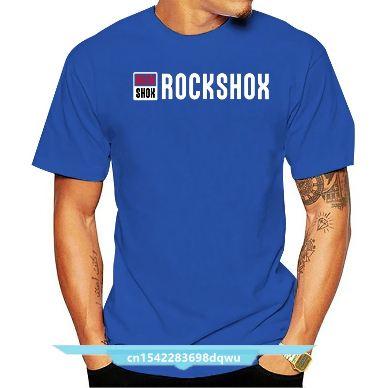 

ROCK SHOX Logo Mountain MTB Biker Bicycle 100% Black Tshirt Size S-2XL
