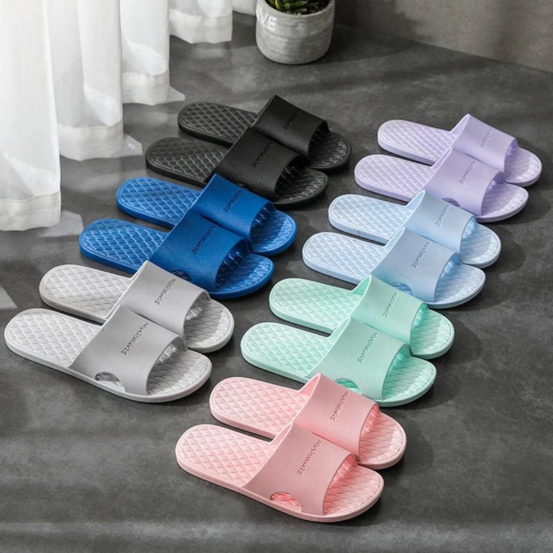 Unisex Women Men  Fashion Slippers EVA Soft Sole Summer Beach Sandals Couples Casual Flip Flop Shoes Bathroom Slides New