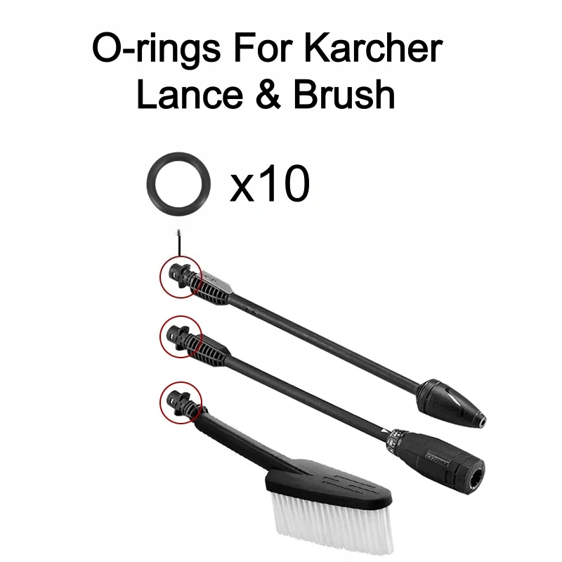โอริงซีล 30 ชิ้น สำหรับเครื่องฉีดน้ำแรงดันสูง Karcher รุ่น K2 K3 K4 K5 K6 K7 ปะเก็น หัวฉีด แปรง อะไหล่ 2.640-729.0 โอริง NBR