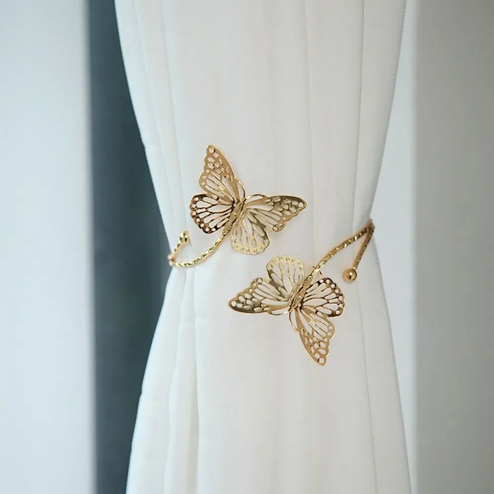 Gift Curtain Clip Metal Butterfly Curtain Tieback DTY Beautiful Curtains Tie Backs Multifunctional Fashion Curtain Holder Hooks