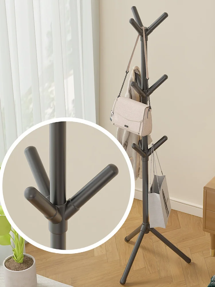 Freestanding Tree Coat Stand Multi Hooks Clothes Organizer Movable Garment Storage Rack For Entryway Hall Living Room Household