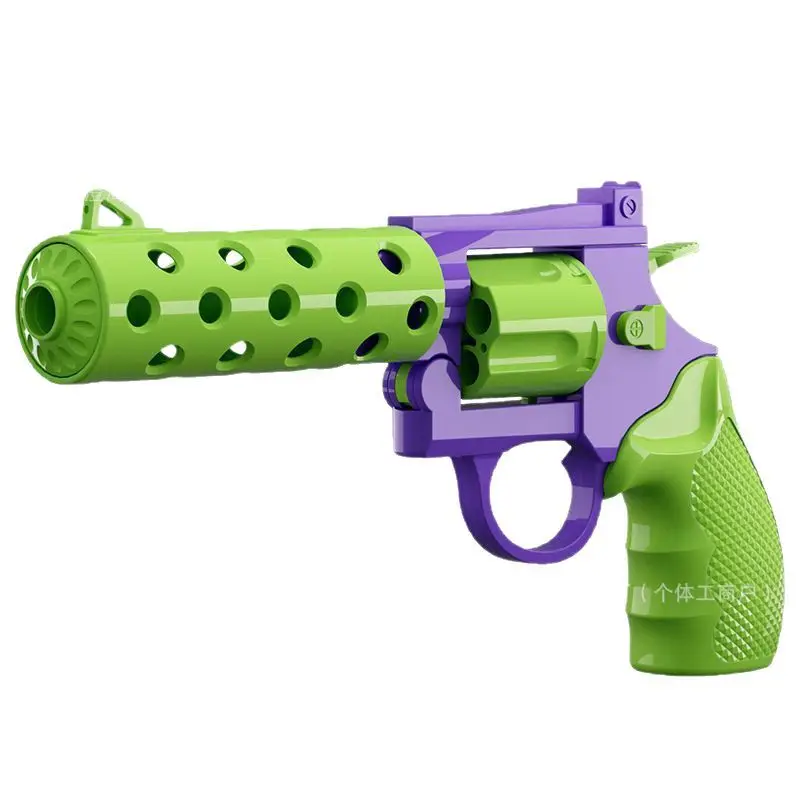 Pistolet dekompresyjny dla chłopców i dziewcząt, z podwójnym mechanizmem, ręczny, ciągły, z automatycznym wystrzeliwaniem pocisków, symulujący lewe koło sterowe i rzepkę.