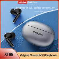 Lenovo-auriculares inalámbricos con Bluetooth XT88, cascos de música Hifi con micrófono, deportivos, resistentes al agua, originales, novedad de 2022