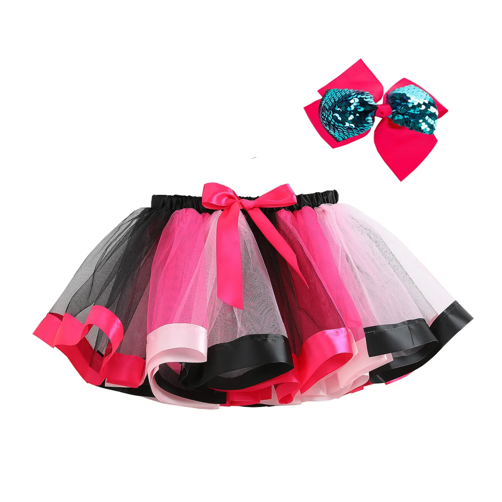 Toddler Girls Tutu Skirt Baby Girl Skirts Pettiskirt Dance Rainbow Tulle Kids Princess Skirt Colorful Children Girls Tutu Skirts