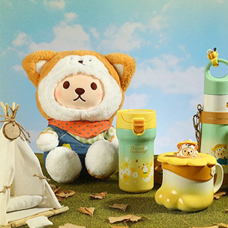 Teddy Akita Dog Insulated Cup Cute And High Beauty 270ml Straw Insulated Cup Portable For Girls And Children'S Birthday Gifts