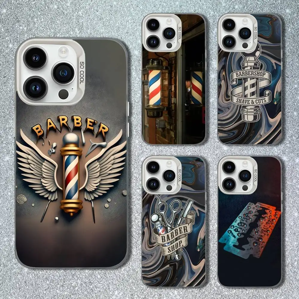 

Salon Art Hair Phone Case For iPhone 13,15,14,16,12,11,Mini,MAXXS,Pro,SE, White Matte Shockproof Cover