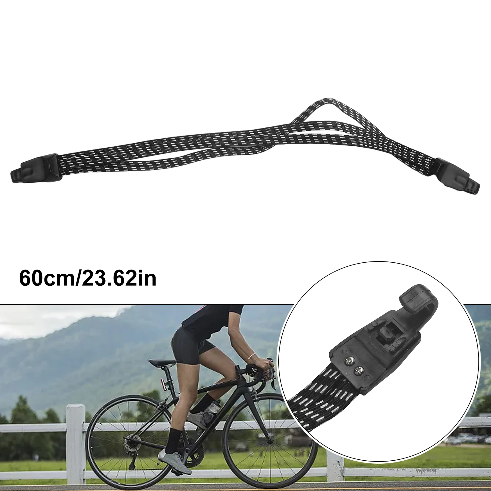 68cm Metal Hooks Rope Cargo Racks Rubber Elastic Stretch Bungee Bicycle-Luggage Storage Black +White 3 In 1 1pc 2019