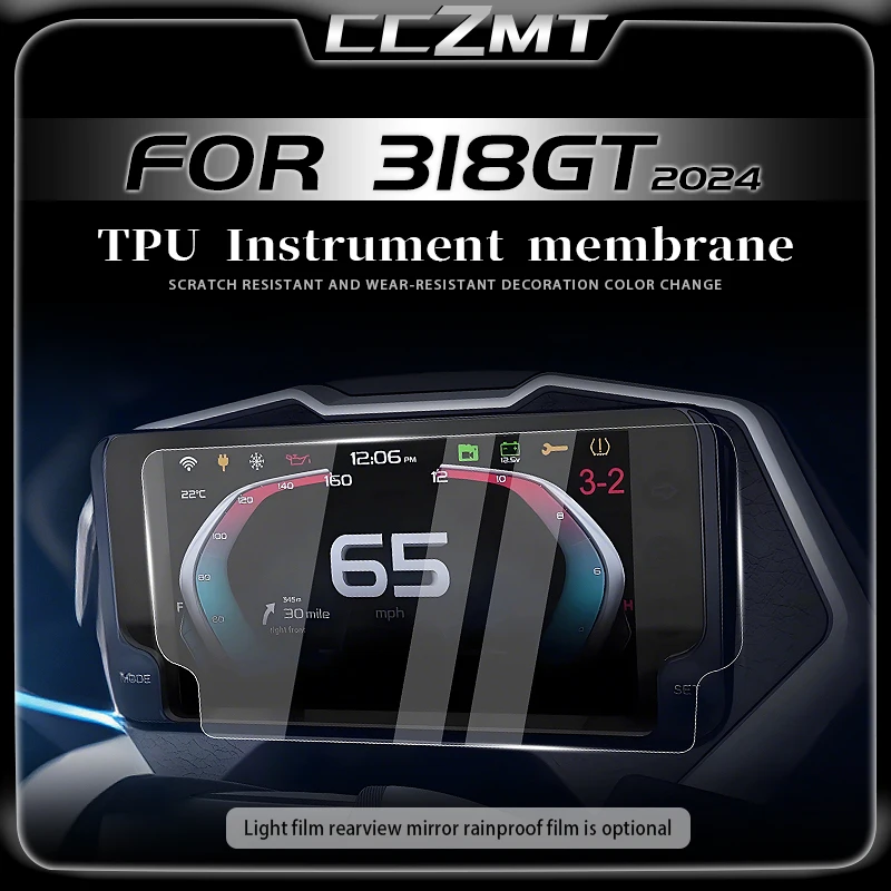 For ARIIC 318GT 318 GT 318gt 2024 Motorcycle Speedometer Cluster Scratch Cluster Screen Protection Film Protector Accessories