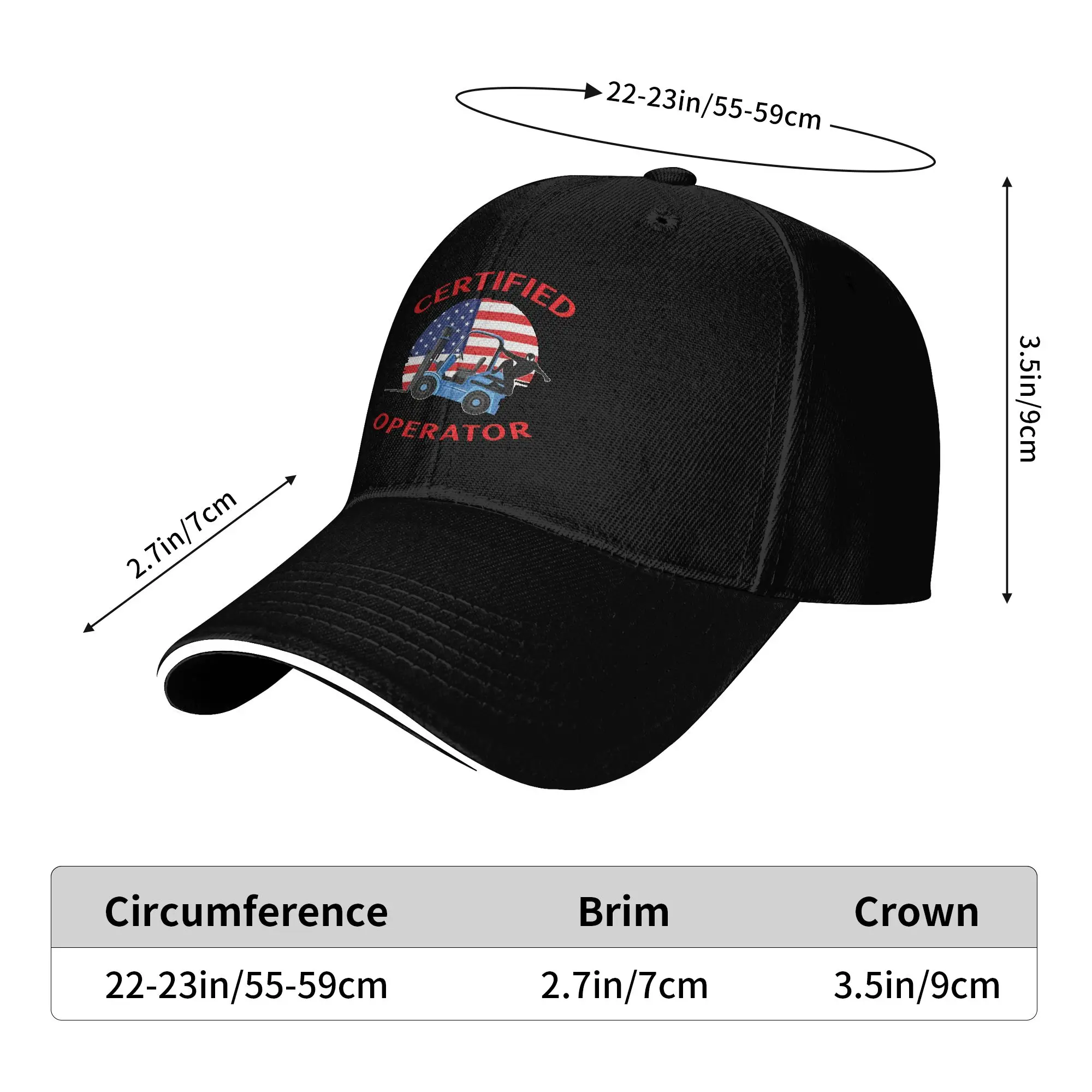 Forklift Ninja Sun Baseball Cap Certified Forklift Operator Summer Design Hip Hop Hats For Women Men Outdoor Gym Baseball Caps