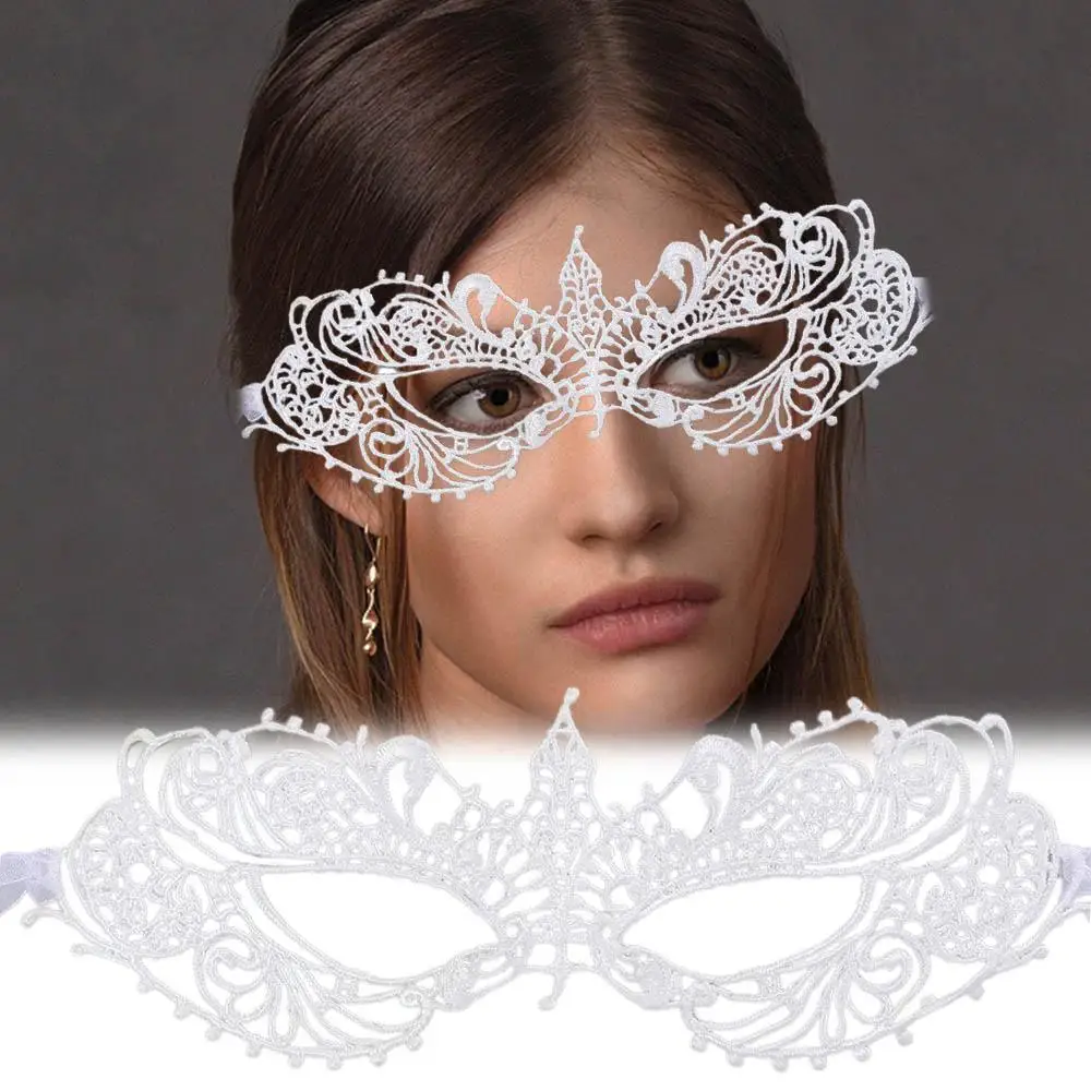 

For Girl Hollow Show Face Mask Gift Eye Mask Fancy Halloween Supply Masquerade Lace Mask Dance Masks Venice Mask Party Supplies