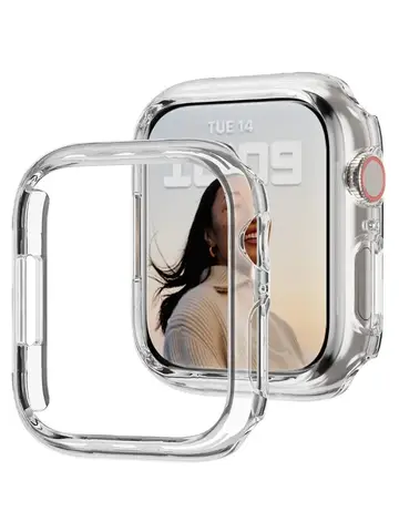 Cover for Apple Watch Case 45mm 41mm 44mm 40mm 42mm 38mm 46 49 mm Accessories PC Protector bumper iWatch Series 8 7 SE 6 5 4 3 9