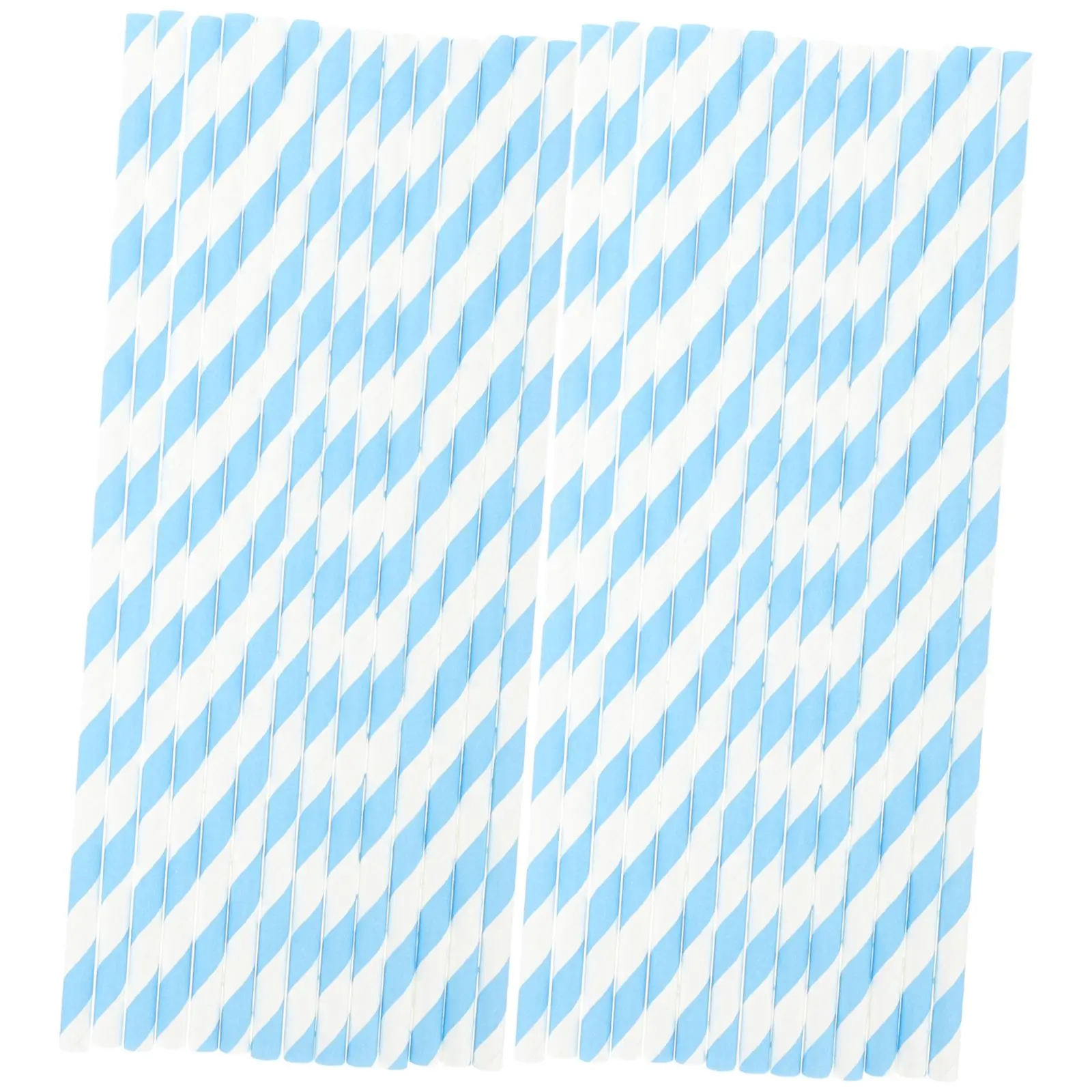 

100 Pcs Paper Straws Disposable Drinking Straw for Coffee Shop Home Party Cocktail Navy Strips Design Long Portable