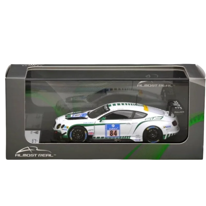 1:43 Bentley Continental GT3 Nubolin Racing 84#85 diecast alloy model, children\'s collection toys, children\'s holiday toys.