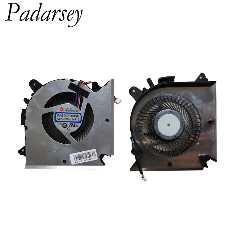 Padarsey Notebook CPU Cooling Fan for MSI GF63 MS-16R1 MS-16R2 Series Laptop E322500300A PABD08008SH N413