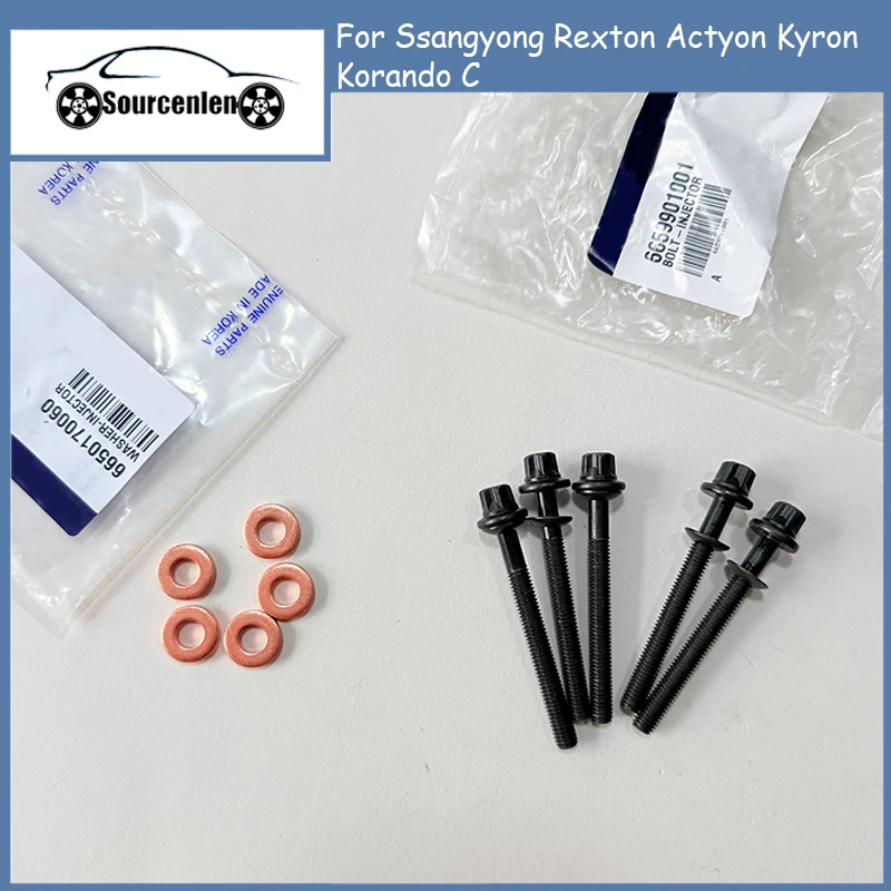 Nuevos pernos de inyector originales OEM 6659901001   Para Ssangyong Rexton Actyon Kyron Korando C 6650170060