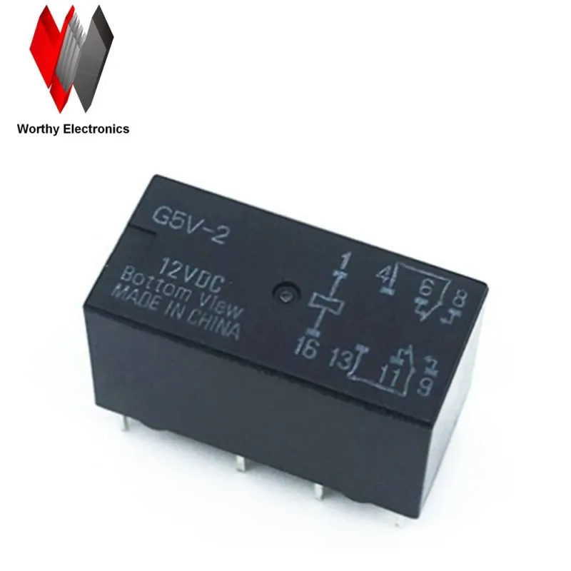 

Free shiping wholesale 10pcs/lot relay G5V-2-12VDC