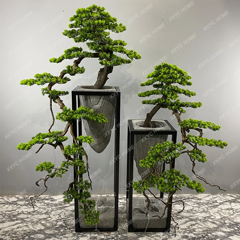 

LStandalone Simulated Tree Pine Living Room Entrance Flower Stand Decorative Landscape