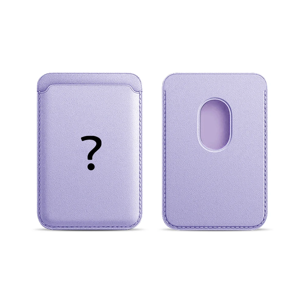 Einfaches Fragezeichen Leder-Kartenetui Telefonkartenhalter für Magnetische Hülle Geeignet für alle iPhone Magsafe Karten-Handyrückseiten-Taschen – Detail 8