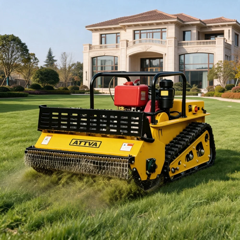 

All-Terrain Remote Control Mower 800mm Cutting Width Small Tracked Lawn Mower Customization CE Certified Multi-use Landscape