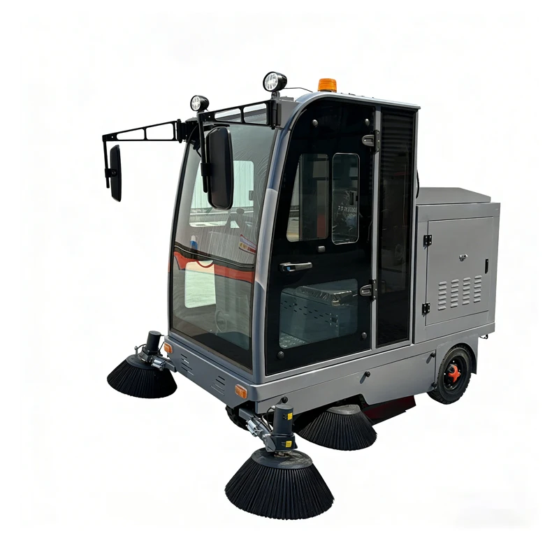 2000 High Quality Driving Industrial Sweeper Electric Electric Three-wheel Five-brush Sweeper Factory Workshop Street Road