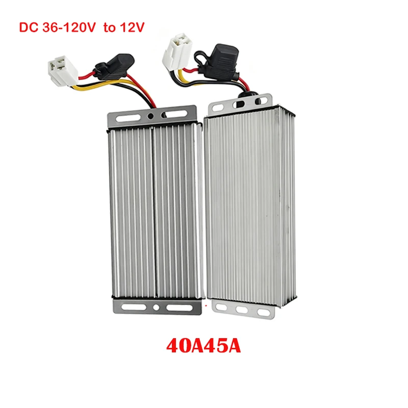 36-120V To 12V 45A Buck Converter DC-DC Voltage Regulator Short Circuit Thermal Protection Electric Bicycle Solar System