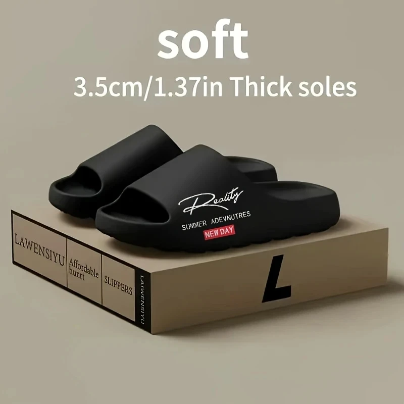 رجل إيفا النعال عادية لينة الوجه بالتخبط تصميم أحذية الرجال لينة سوليد خفيفة الوزن النعال المنزل عالية الجودة الشرائح العلامة التجارية الحصرية