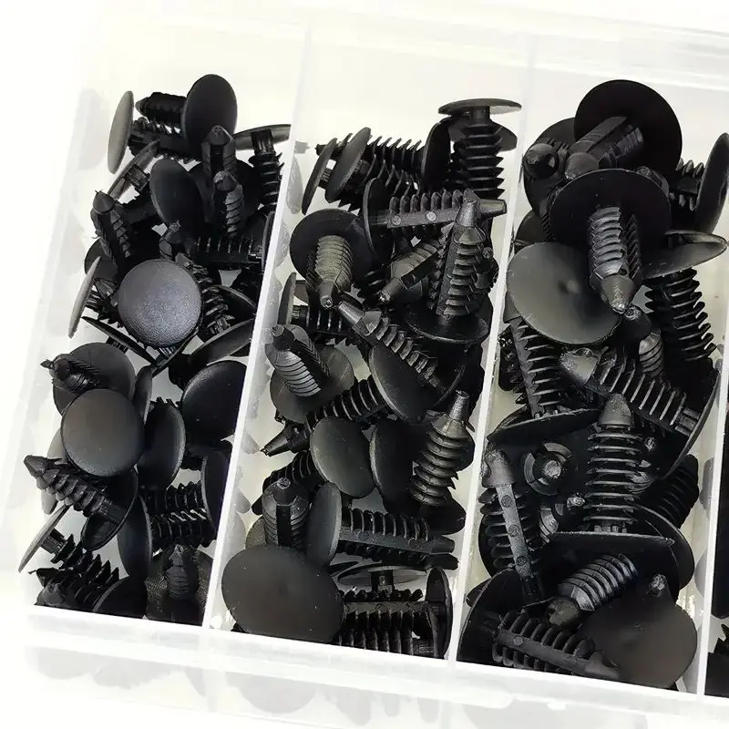 Juego de caja de 140 Uds., hebilla de remache adecuada para fijar el techo y el maletero, Clip de fijación del parachoques, Panel de revestimiento interior de puerta de coche