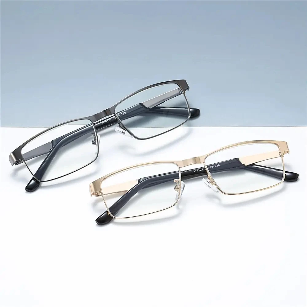 Lunettes De Lecture D'affaires En Acier Inoxydable Pour Hommes, Lunettes Optiques Presbytes Pour Lecteur, + 1.0, 2.0, 3.0, 4.0