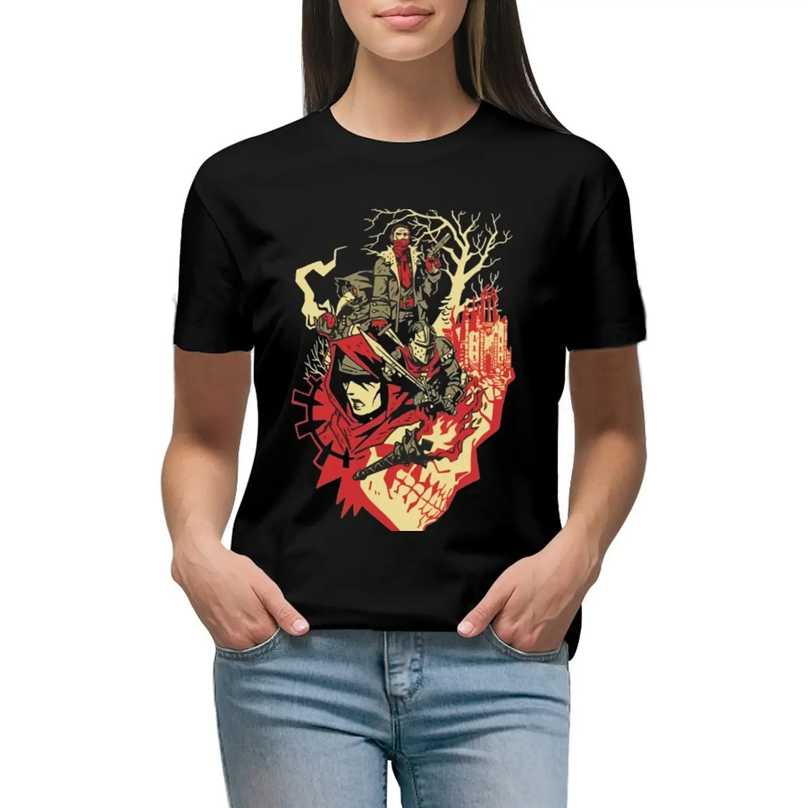 Darkest Dungeon T-Shirt animal prinfor animal print shirt for girls Female clothing t shirts for Women graphic