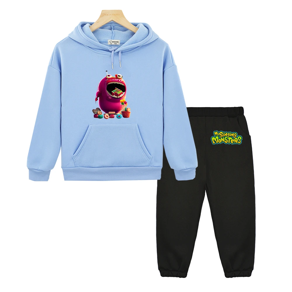 Game Cartoon My Singing Monsters Hoodies Hooded Sweatshirt Streetwear Long Sleeve Casual Boys/Girls Pullovers Kawaii Children