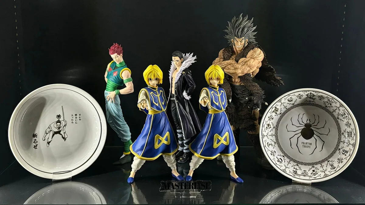 100% 오리지널 재고 있음 Ichiban Kuji Masterlise Hunter × Hunter Kuroro Lucilfer 컬렉션 시리즈 애니메이션 피겨 모델 완구