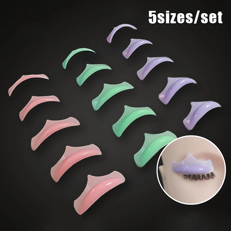 

5 Pairs Silicone Eyelash Perming Pad Lashes Rods Shield Lifting 3D Eyelash Curler Grafting Tool Eyelash Applicator Accessories