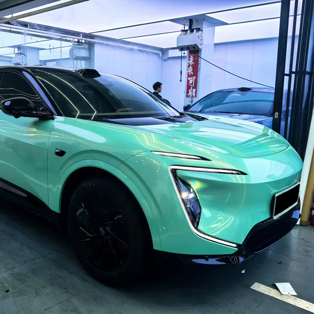 

Автомобильная наклейка, супер волшебная обертка Тиффани, виниловая пленка, пленка для изменения цвета, ПЭТ, наклейки без пузырьков, автомобильная наклейка, интерьер, внешний вид