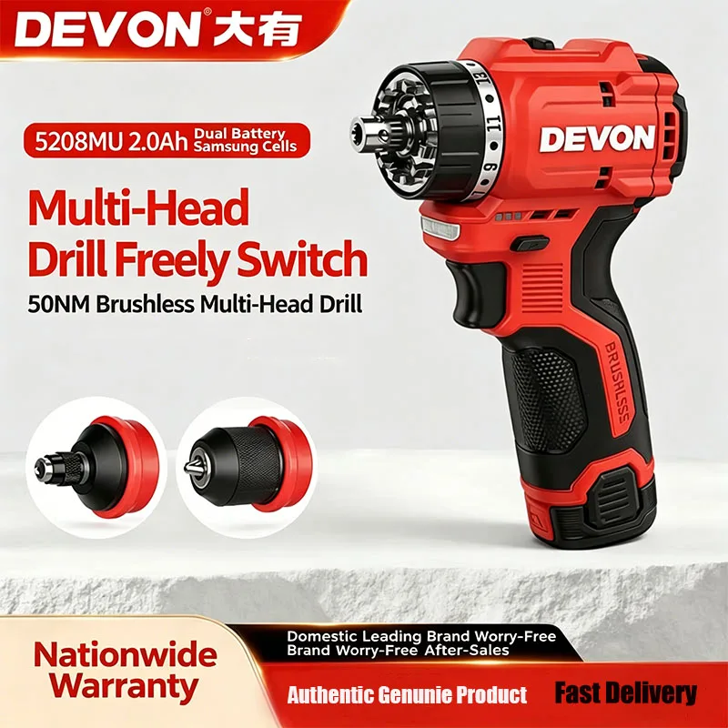 devon-pocket-multi-purpose-12v-drill-5208mu-with-interchangeable-bits—multifunctional-household-lithium-ion-devon-electric-drill
