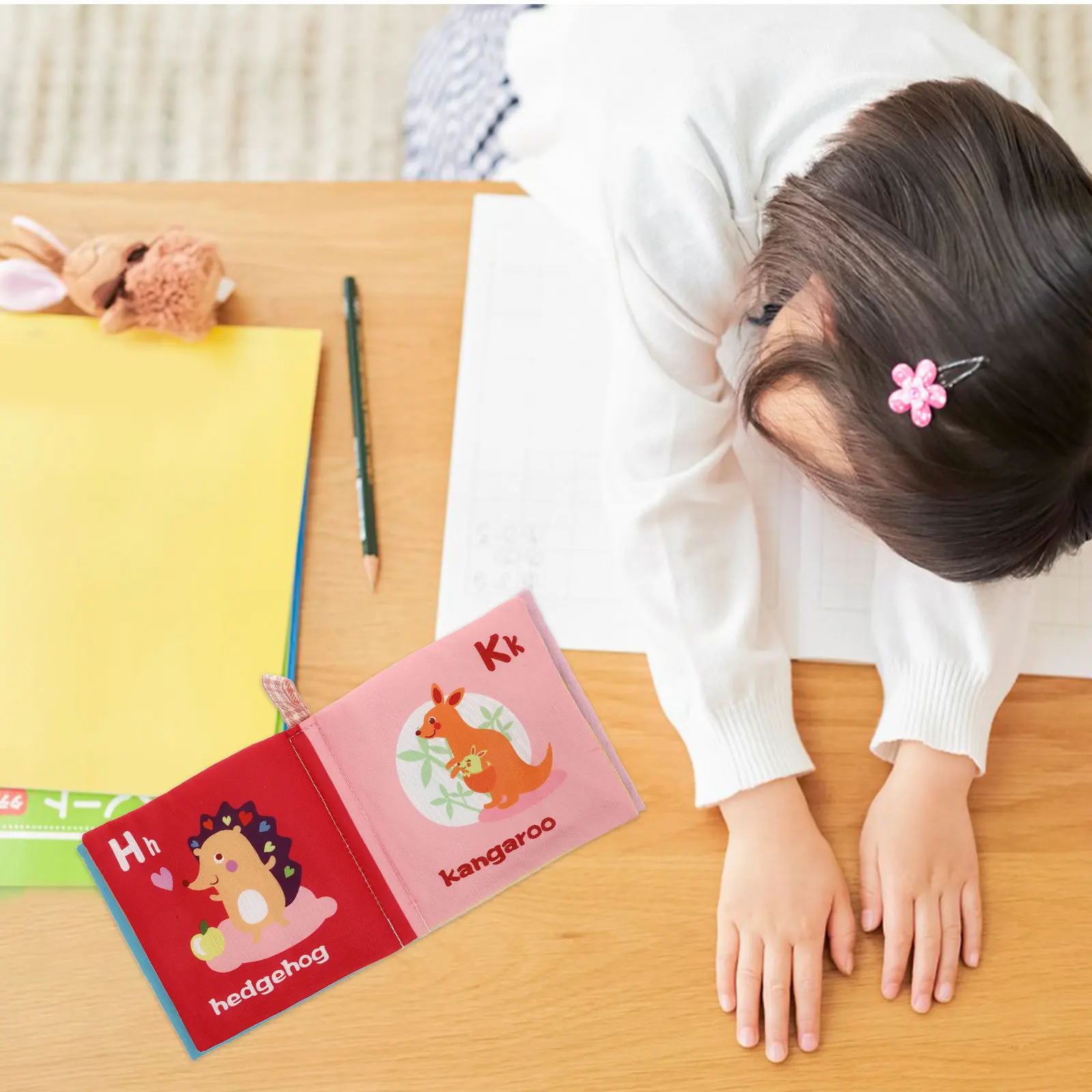 Buntes Baby-Badebuch mit Knistergeräusch Stoffbuch für Kleinkinder Frühes Lernen Entwicklungsfördernde Aktivitäten Sensorische Beschäftigung Badezeit