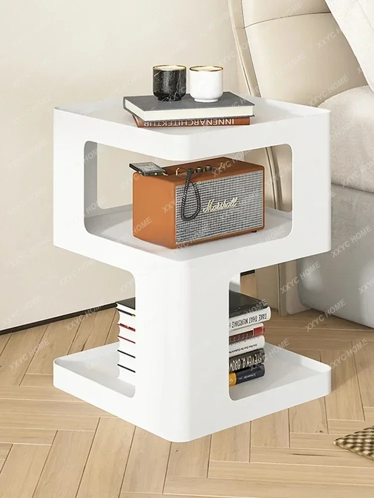 A Light luxury sofa edge several personalized creative geometric design Nordic modern simple side cabinet