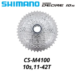 Shimano Deore Bike Cassette 10 Speed M6000 M4100 HG50 CS-M4100 10S 10V SLX XT MTB HG500 Mountain Bicycle Wheel for Road Bicycle 6 Main Sales Cassette 10V - №6